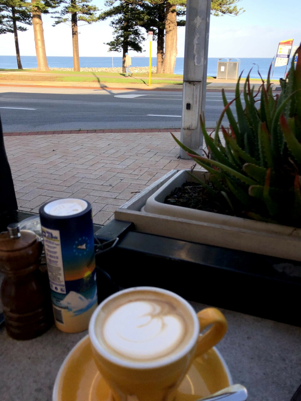 flat white at the Il Lido Italian Canteen, Cottesloe