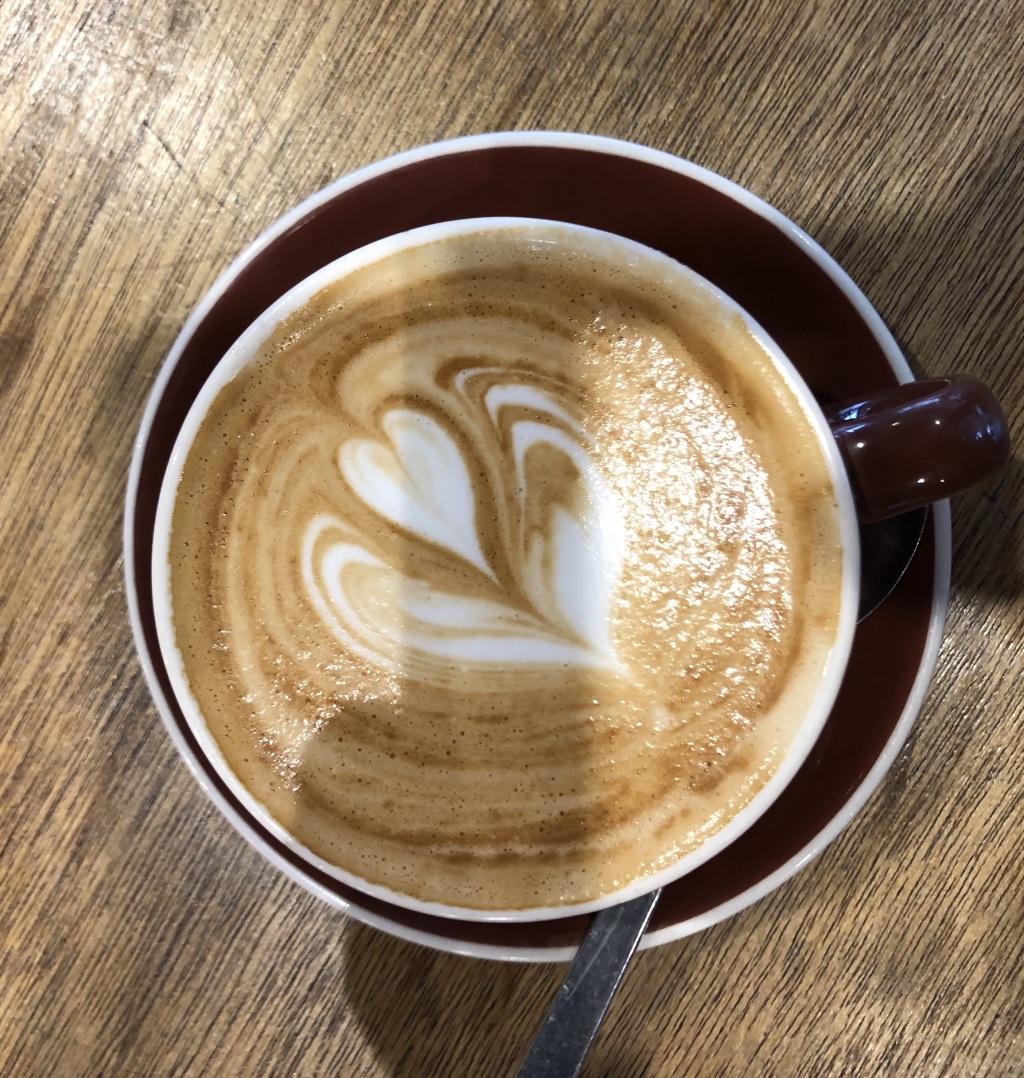 flat white at Can't Remember Cafe, somewhere in Newtown