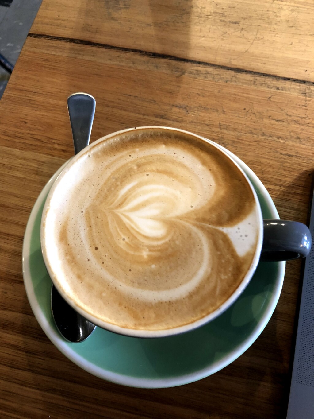 flat white at the Hot Poppy cafe, North Melbourne