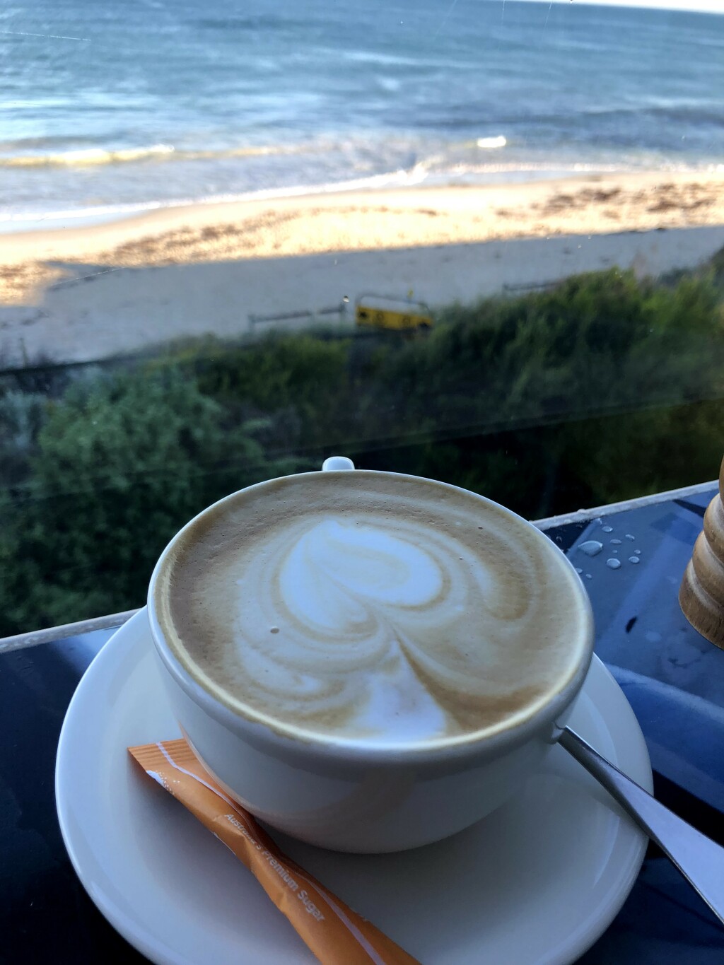 flat white at the Barchetta, Cottesloe